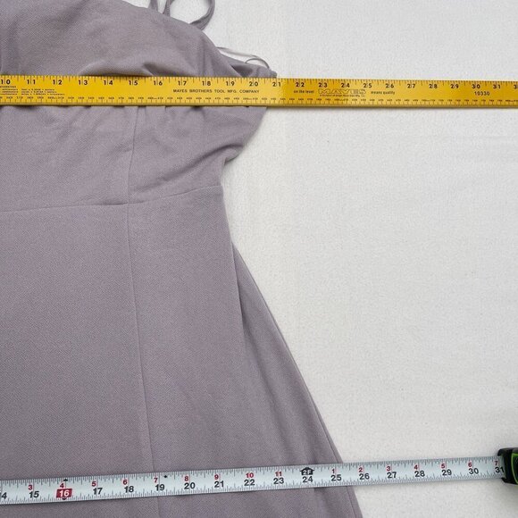 Birdy Grey Benny Cut Out Tie Back Maxi Formal Bridesmaid Dress Lilac 1X NWT - Picture 15 of 16